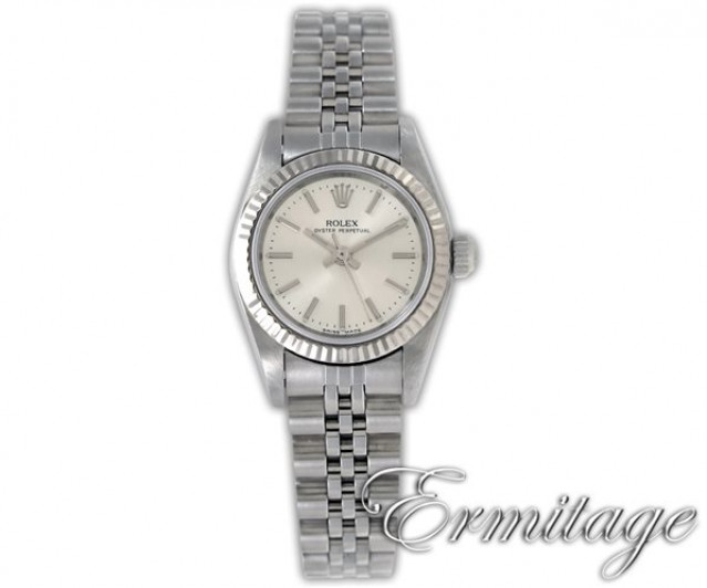 Rolex 76094 White Gold & Steel on Jubilee Steel with Silver Index